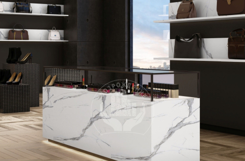 Керамогранит Cosmo Blue 240x80, черный, синий, глянцевый OC0000062 240x80 Глянцевый Черный Синий