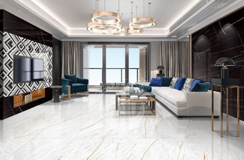 Ступень керамогранит Superb Satuario Grande 120x30, белая, глянцевая  120x30 Глянцевый Белый