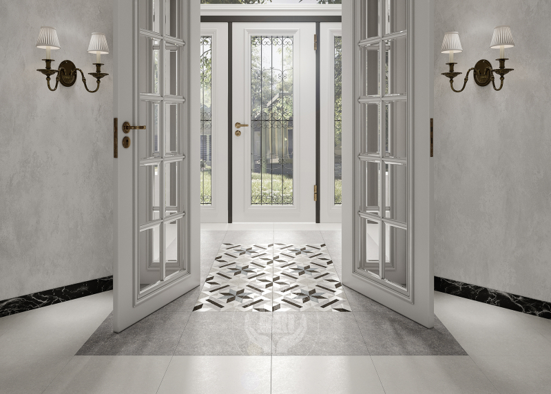 Керамогранит "CHANTILLY CEMENTO GREY" 45х45х0.8 серый 737280 45x45  Серый
