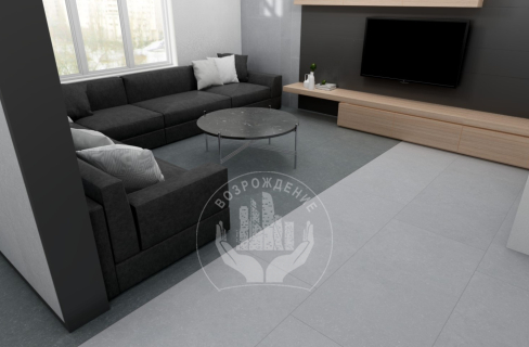 Керамогранит BlueStone BS01 120х60, серый, неполированный BS01 120x60 Неполированный Ректифицированный Структурированный Серый