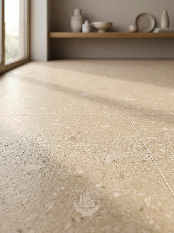 Керамогранит Terrazzo Gold 120х60х0.9  PT12J9006 120x60 Матовая Карвинг Бежевый