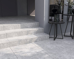 Ступень керамогранит Sanar, 120х30х1,1 серая, глазурованная матовая NEW NR0372 120x30 Глазурованная Матовая Серый