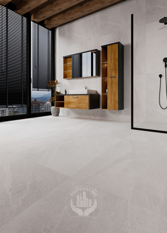 Керамогранит Lunar Grey 120х60х0.9  PT12Е7073 120x60 Матовая Карвинг Серый