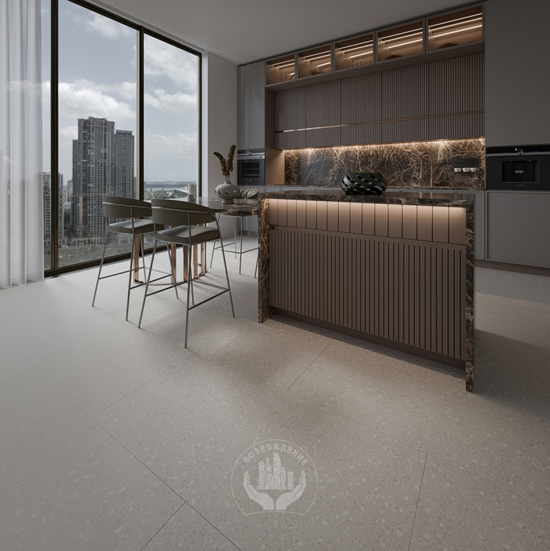 Керамогранит Classico grey 120х60х0.9  PT12J9000 120x60 Матовая Карвинг Серый
