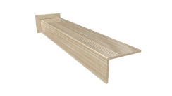 Ступень керамогранит Onyx Sigma 160x30, бежевая, глянцевая  160x30 Глянцевый Бежевый