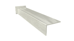 Ступень керамогранит Onyx Lugano 160x30, белая, глянцевая  160x30 Глянцевый Бежевый