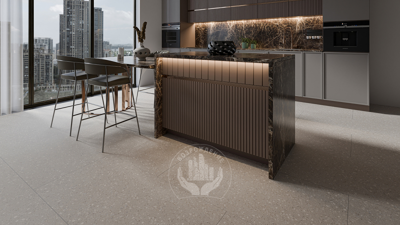Керамогранит Classico grey 120х60х0.9  PT12J9000 120x60 Матовая Карвинг Серый
